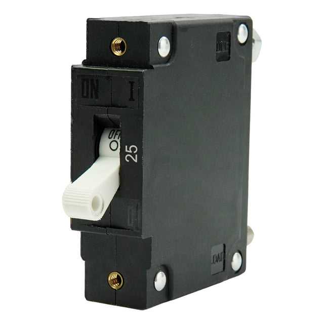 Egis C Series White Toggle Panel Mount Circuit Breaker  Single Pole 25A 3501025