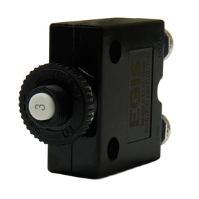 Egis 3A Push Button Panel Mount Circuit Breaker  Screw Terminals 471003