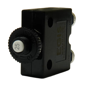 Egis 25A Push Button Panel Mount Circuit Breaker  Screw Terminals 471025