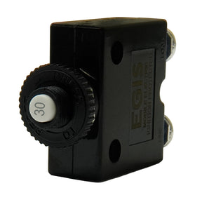 Egis 30A Push Button Panel Mount Circuit Breaker  Screw Terminals 471030