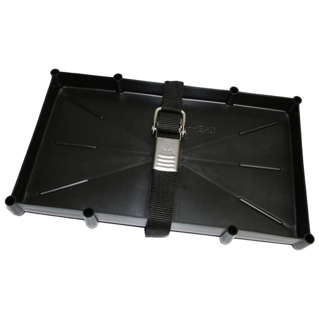 TH Marine 27 Series Battery Holder Tray wStainless Buckled Strap NBH27SSCDP