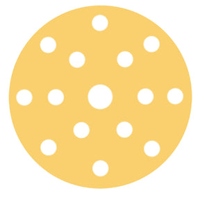 RUPES MULTIPURPOSE Paper Abrasive Discs 150mm 6  15 Holes  P120 Grit Box of 100pcs 945PD120