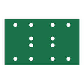 RUPES PROCUT Film Abrasive Sheet 80mm x130mm 315 x 51  12 Holes  P120 Grit Box of 100pcs 945FB120