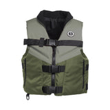 Mustang Accel Foam Vest  GreenGrey  XL MV4627833XL