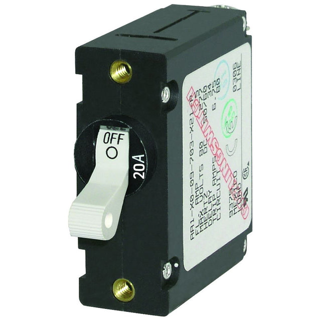 Blue Sea 7214 ACDC Single Pole Magnetic World Circuit Breaker  20AMP 7214