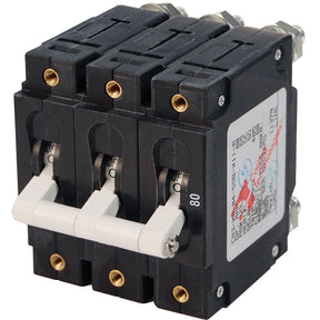 Blue Sea 7289 CSeries Triple Pole Circuit Breaker  80A 7289