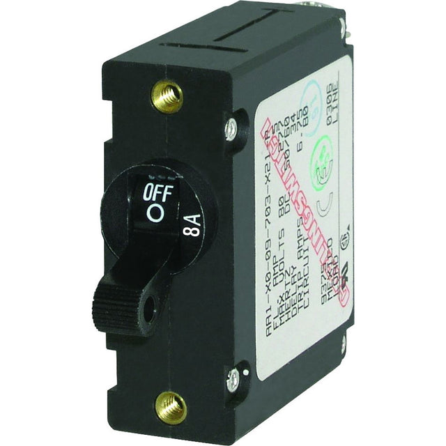 Blue Sea 7347 ACDC Single Pole Magnetic World Circuit Breaker    8 AMP 7347