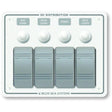 Blue Sea 8272 Water Resistant Panel  4 Position  White  Horizontal Mount 8272