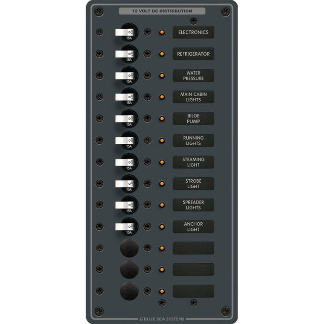 Blue Sea 8376 Panel DC 13 Position Vertical 8376