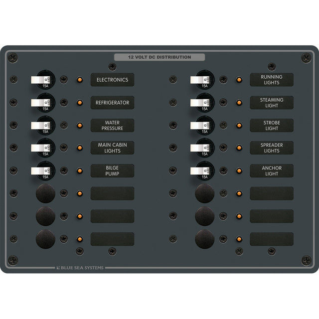 Blue Sea 8377 Panel DC 16 Position 8377