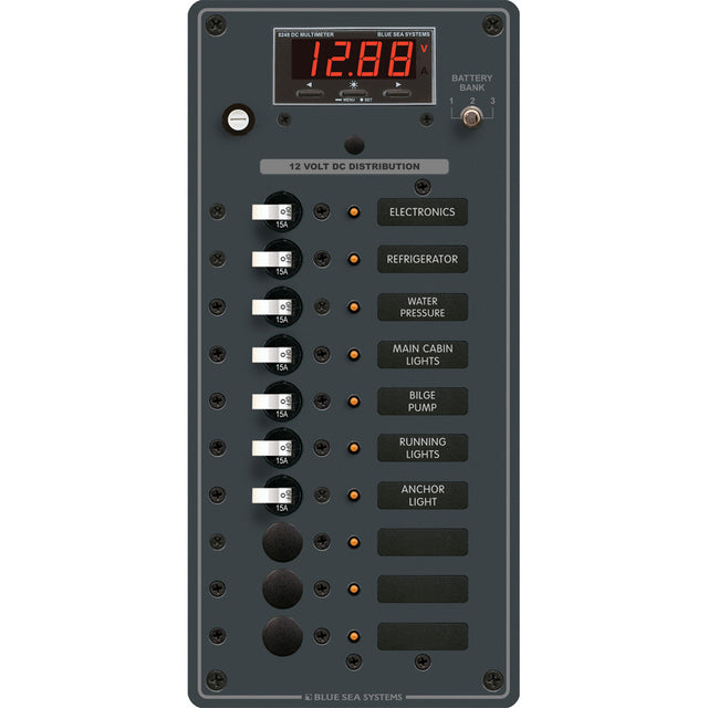 Blue Sea 8402 DC 10 Position wMultiFunction Meter 8402