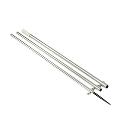 Lees 12 MKII Bright Silver Pole wBlack Spike  1 38 OD AO8712CR