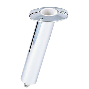 Lees 15 Degree Stainless Steel Swivel Base Flush Mount Rod Holder  Medium  2 OD X 65 Tube f Small Bent Butts RH5169H