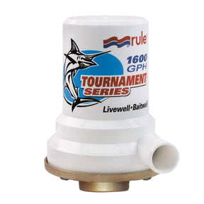 Rule Tournament Series Bronze Base 1600 GPH Livewell Pump 209B