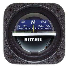 Ritchie V537B Explorer Compass  Bulkhead Mount  Blue Dial V537B