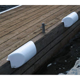 Dock Edge Dolphin Dockside Bumper 7 x 16 Straight  White DE1060WF