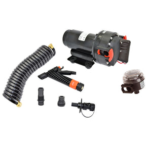 5813858138Johnson Pump Aqua Jet 52 GPH Washdown Pump Kit wHose  12V 64534