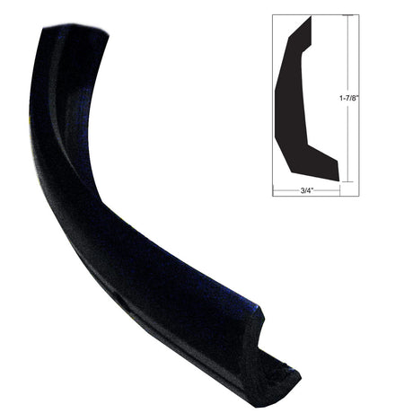 TACO SemiRigid Rub Rail Kit  Black wNo Insert  30 V114135BKA303