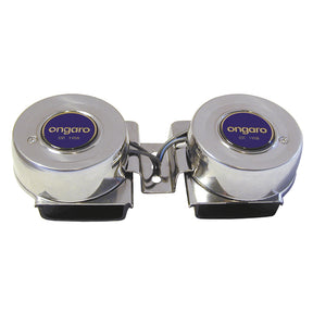 Schmitt Marine AllStainless Mini Compact Twin Horn  12V 10002