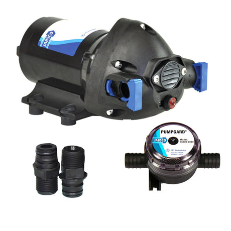 Jabsco ParMax Shower DrainGeneral Purpose Pump  35GPM25psi12VDC wStrainer 326010092
