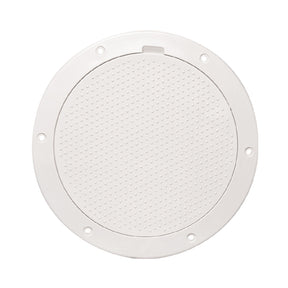 Beckson 6 NonSkid PryOut Deck Plate  White DP63W