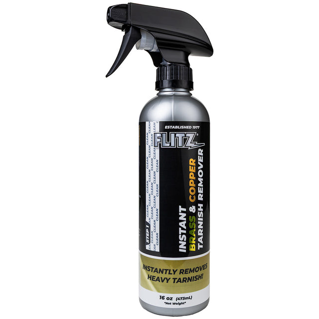 Flitz Instant Brass  Copper Tarnish Remover  16 oz Spray BC 01806