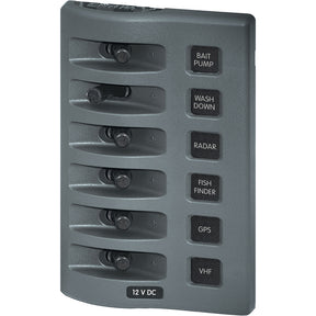 Blue Sea 4307 WeatherDeck 12V DC Waterproof Switch Panel  6 Position 4307