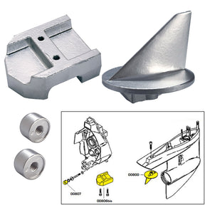 Tecnoseal Anode Kit wHardware  Mercury Alpha 1 Gen 1  Magnesium 20800MG