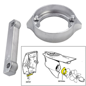 Tecnoseal Anode Kit wHardware  Volvo DuoProp 280  Magnesium 20702MG