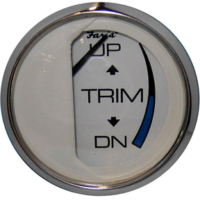 Faria Chesapeake White SS 2 Trim Gauge Mercury  Mariner  Mercruiser  Volvo DP  Yamaha  01 and Newer 13807