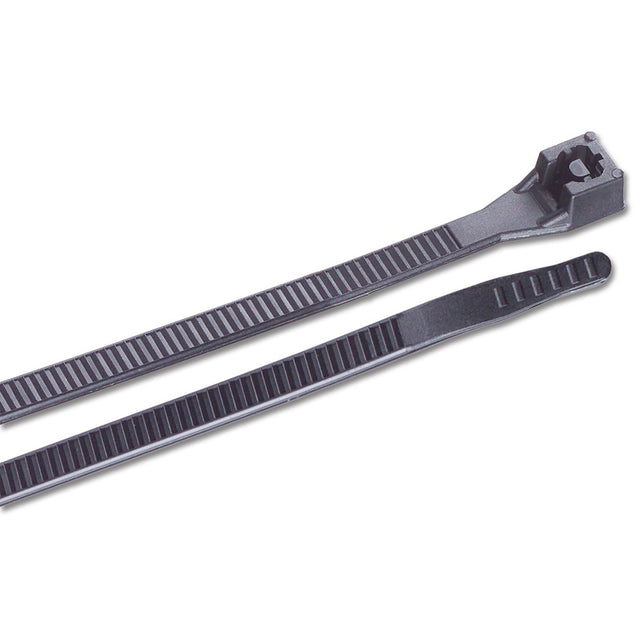 Ancor 6 UV Black Standard Cable Zip Ties  100 Pack 199249