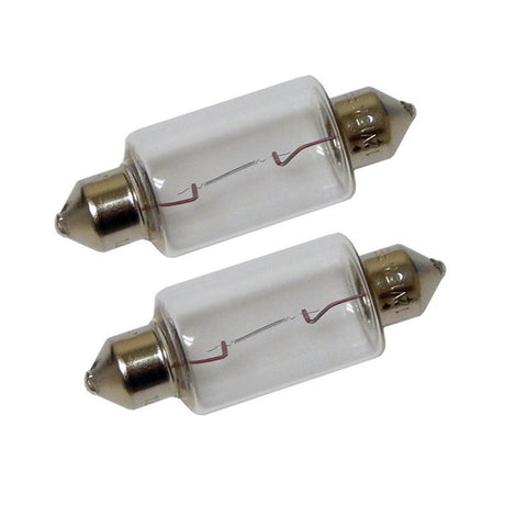 Perko Double Ended Festoon Bulbs  12V 15W 97A  Pair 0070DP1CLR