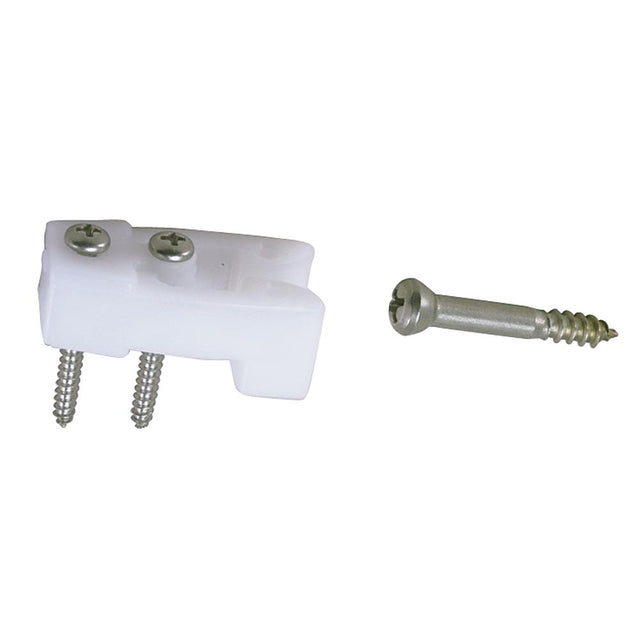 Perko Door Catches  White NylonStainless  Pair 0554DP