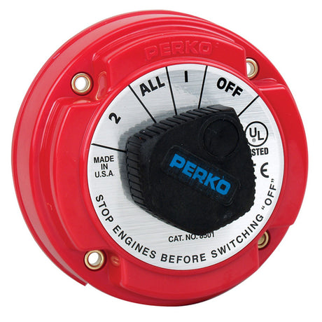 Perko Medium Duty Battery Selector Switch  250A Continuous 8501DP