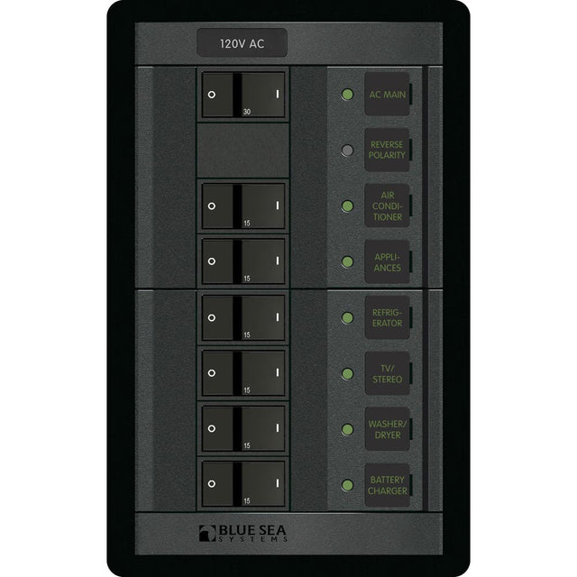 Blue Sea 1202 120V AC Main  6 Positions  Vertical 1202