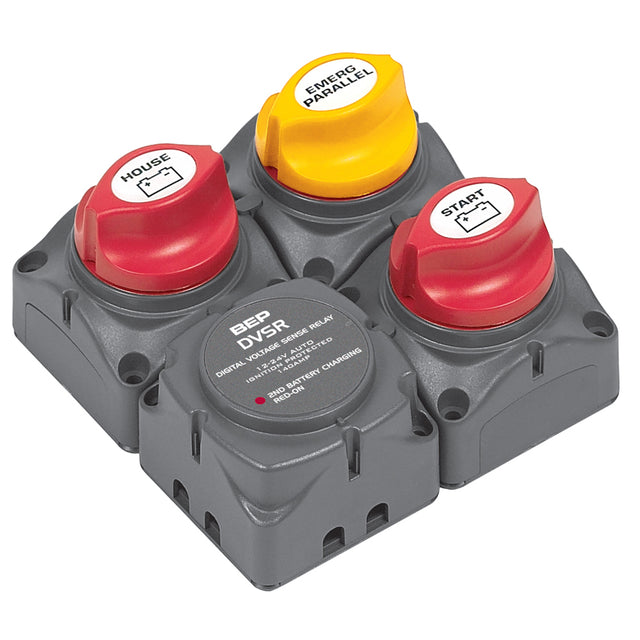 BEP Square Battery Distribution Cluster fSingle Engine wTwo Battery   Banks 716SQ140ADVSR