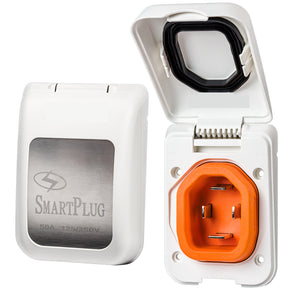 SmartPlug 50 AMP Male NonMetallic Inlet Cover  White BM50PW