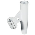 Lees ClampOn Rod Holder  White Aluminum  Vertical Mount  Fits 1900 OD Pipe RA5004WH