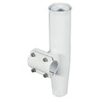 Lees ClampOn Rod Holder  White Aluminum  Horizontal Mount  Fits 1050 OD Pipe RA5201WH