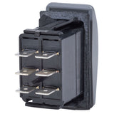 Blue Sea 7938 Contura II Switch DPDT Black  ONOFFON 7938