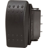 Blue Sea 7938 Contura II Switch DPDT Black  ONOFFON 7938