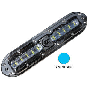 ShadowCaster SCM10 LED Underwater Light w20 Cable  316 SS Housing  Bimini Blue SCM10BB20