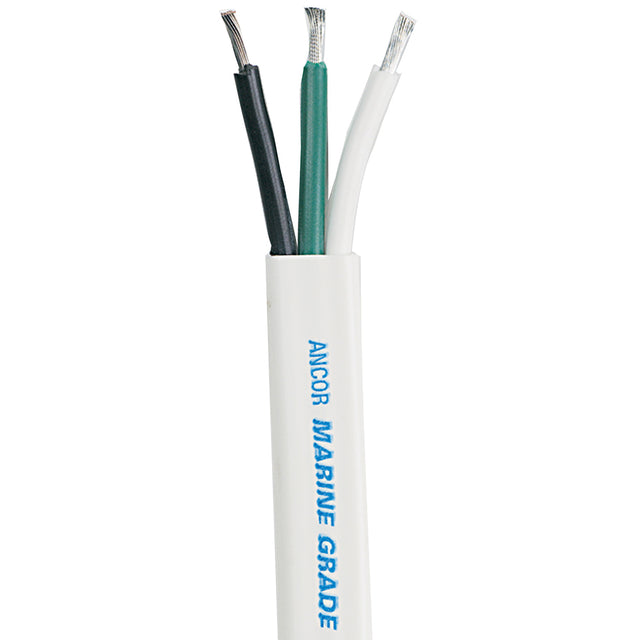 Ancor White Triplex Cable  63 AWG  Flat  100 130710