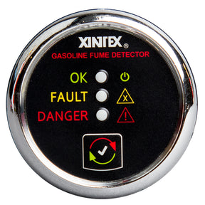 FireboyXintex Gasoline Fume Detector  Chrome Bezel  1224V  G1CR