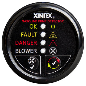 FireboyXintex Gasoline Fume Detector wBlower Control  Black Bezel  12V  G1BBR