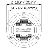 OceanLED Sport S3124s Underwater LED Light  Ultra WhiteMidnight Blue 012103BW
