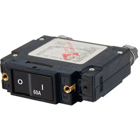 Blue Sea 7547 CSeries Flat Rocker Circuit Breaker  Single Pole  60A 7547