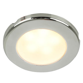 Hella Marine EuroLED 75 3 Round Screw Mount Down Light  Warm White LED  Stainless Steel Rim  24V 958109121
