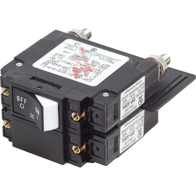 Blue Sea 7467 UL489 Circuit Breaker  50A Raised Rocker 7467