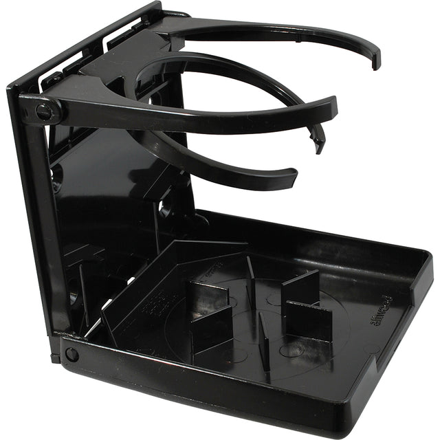 Attwood FoldUp Drink Holder  Dual Ring  Black 24457